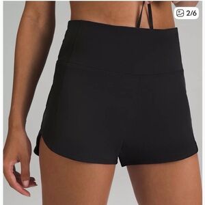 lululemon athletica Black Speed-Up Shorts, 4” inseam, EUC